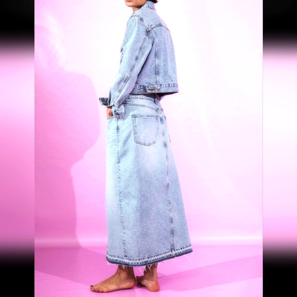 H&M Denim Maxi Skirt - Picture 2 of 4